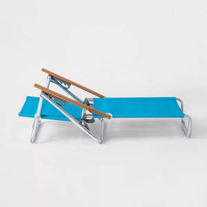 Silla Plegable de Playa de Aluminio para Exteriores, Compra al por Mayor con Brazos de Madera - Product Image 5