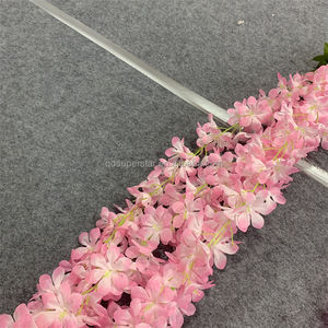 C-491 Exquisitas Guirnaldas de Flores de Glicinia de Seda Hechas a Mano, Blancas, de 4 Ramas, Decoración para el Techo de la Sala de Estar, para San Valentín, Pascua - Product Image 3