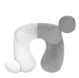 Almohada de Viaje Inflable Portátil en Forma de U con Bomba, Relleno de PVC, para Avión, Tren, Auto u Oficina - Product Image 3