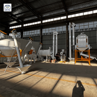 Ligne de production d'aliments concentrés pour porcs et poulets de 8 à 10 tonnes, ligne de production d'aliments personnalisée, équipement complet pour la production d'aliments