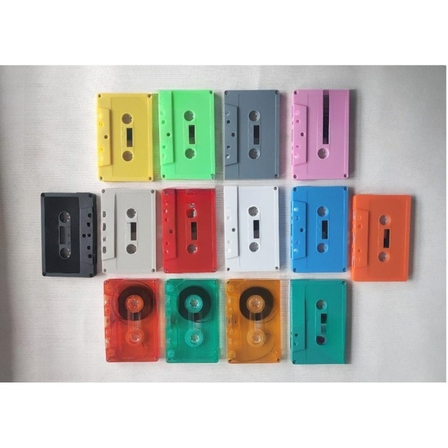 Cassette Tape Blank Color Decoration No Inner Core No Outer Decoration Brand New Red Gray Model 01