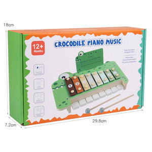 Xilófono de Educación Temprana de estilo caliente para niños y niñas cocodrilos tocando INSTRUMENTO DE <span class=keywords><strong>Piano</strong></span> Juguetes plataforma de música de percusión - Product Image 6