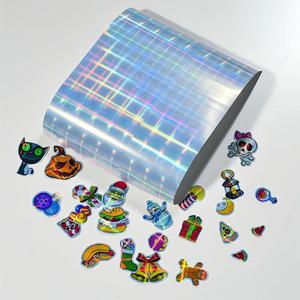Custom PVC Printable Hologram rainbow Self-adhesive Film Vinyl Inkjet Labels Printing Paper Waterproof Holographic Sticker Rolls - Product Image 3