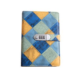 Cuaderno de Alta Calidad con Tapa Dura de Cuero PU A5, Personalizado con Logotipo, Bloques de Colores, Cierre con Contraseña, para Estudiantes - Product Image 2