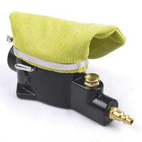 Nettoyeur de bougies d'allumage universel Pistolet à poncer pneumatique pour bougies d'allumage Outil de nettoyage de bougies avec matériau abrasif