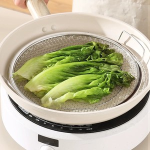 Stainless Steel Oil <b>Drain</b> <b>Rack</b> with Dual Handles, Multifunctional Mesh Strainer Basket for Frying, Steaming & BBQ Accessories - Product Image 3