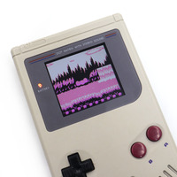 Kits d'écran LCD Hispeedido 36 couleurs pour GB DMG IPS V5 pour Game Boy avec haut-parleur, coque pré-découpée, installation facile