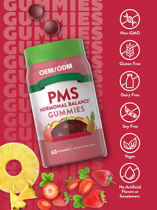 המוכר חם gummies סוכריות oem/odm פרטי תווית בתפזורת עבור להקל ואיזון גימומים לנשים עם עשיר בויטמין - Product Image 2