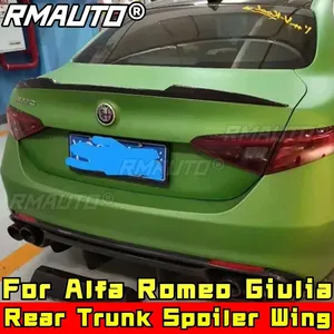 ชุดแต่ง Giulia Body Kit ปีกหลังสีดำเงา สไตล์ M4  ชิ้นส่วนตกแต่งฝากระโปรงท้าย ปีกหลังสำหรับ Alfa Romeo Giulia อุปกรณ์ตกแต่งรถยนต์ - Product Image 1