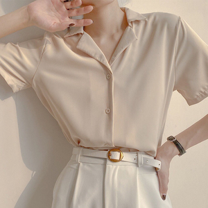 <span class=keywords><strong>Chemise</strong></span> Vintage coupe ample pour <span class=keywords><strong>femme</strong></span> avec boutons - Product Image 5