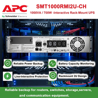 Schneider APC SMT1000RMI2U-CH Onduleur intelligent monophasé 1000VA/700W 2U en rack avec batterie au plomb-acide pour mini-servers et hubs réseau