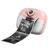 Kamera Digital Nirkabel untuk Anak-Anak, Cetak Foto MicroSD, Hadiah untuk Siswa, Kamera Mainan Anak HD Thermal Instant Print MP3