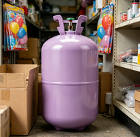 Kit de Inflador de Globos de Helio de 13L con Válvula a Prueba de Fugas de Alta Capacidad, Tanque de Gas Helio Portátil Fácil de Usar
