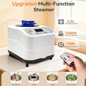 Sauna a Vapore Portatile Moderna per Due Persone, Ampio Spazio per Tutto il Corpo, Spa Domestica, Set da 2, Vaporizzatore in Acrilico da 3L 1500W, Sedia Pieghevole Inclusa - Product Image 5