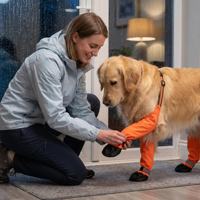 Bottes antidérapantes pour chiens en gros, leggings imperméables et réfléchissants, chaussures de protection pour pattes d'animaux de compagnie, pour chiens de petite, moyenne et grande taille