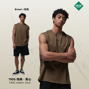 เสื้อกล้ามทรงบ็อกซี่ผ้าคอตตอนถักนิตติ้ง 275 GSM สไตล์ลำลอง รุ่นใหม่ล่าสุด ลุควินเทจ ขอบดิบ ซักแบบเรโทร - Product Image 2