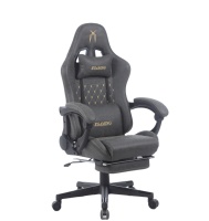 Nouveau Design Fauteuil Gamer Inclinable avec Repose-Pieds Marron