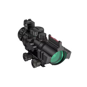 Mira táctica con zoom cuatro veces, puntos de puntería rojos y verdes con 2 miras de fibra óptica superior con 4 aumentos - Product Image 3