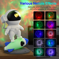 Rocket Astronaut Galaxy Laser projektor Star Night Light mit Timer und Smart APP und Remote Nebula Space Projector Light