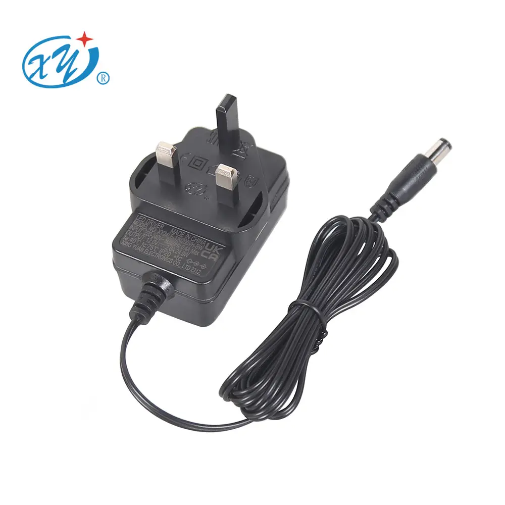 CE UKCA approved flicker free UK Plug power supply adaptor 12v 1.5a 2a 12v2a 24v1a 12volt 2000mA ac dc led power adapter