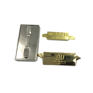 Diseño personalizado <span class=keywords><strong>Metal</strong></span> Craft bolso Logo placa <span class=keywords><strong>Metal</strong></span> marca etiqueta Logo para bolsa - Product Image 5