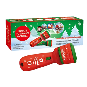 Hot Bán Trẻ Em Đồ Chơi PVC Giáng Sinh Đèn Pin Trượt Máy Chiếu <span class=keywords><strong>Torch</strong></span> 24 Mô Hình Phát Sáng Ánh Sáng Giáng Sinh Cho Quà Tặng - Product Image 1