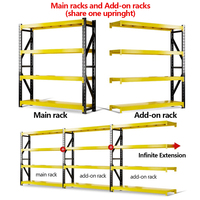 Étagères de Rangement Métalliques Légères à 4 Niveaux en Acier, Protection Anti-Corrosion, pour Usage Domestique, Garage et Entrepôt