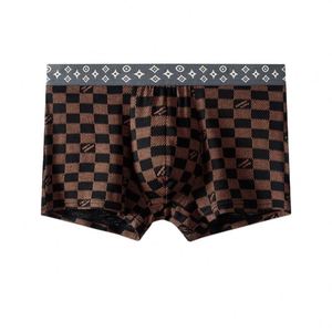 Calzoncillos bóxer de hombre de tiro medio, nuevos, estampados, de punto de alta elasticidad, cómodos, agradable al tacto, modernos, personalizados y sexys. - Product Image 1