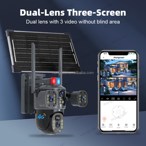 กล้องวงจรปิดไร้สายพลังงานแสงอาทิตย์ Hongnaer 8MP <span class=keywords><strong>3</strong></span> วิดีโอ รุ่น V380 Pro เลนส์คู่ 4K WiFi 4G รองรับซิมการ์ด - Product Image 3