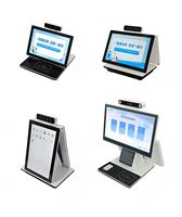 Kiosque de commande et de paiement en libre-service de 32 pouces avec écran tactile, pour utilisation en intérieur, restaurant, gouvernement, lecteur de codes-barres SDK