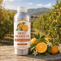 Huile d'orange douce pressée à froid naturelle en vrac, huile de Citrus Sinensis pour arôme, parfum et matière première pour nettoyants ménagers