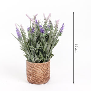 2021 Dekorative Blumen und Pflanzen Lavendel Blumen Bonsai Lavanda Flor Boda Lavanda künstliche <span class=keywords><strong>Ramo</strong></span> de Lavanda - Product Image 2