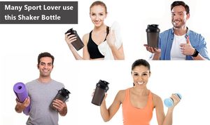 Eco-friendly 400ml Colorful Plastic <b>Protein</b> <b>Bottle</b> Shaker Fitness Shaker <b>Bottle</b> - Product Image 3