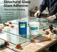 Scellant structurel en silicone acide bicomposant, direct usine, pour joints structurels de profilés aluminium de portes et fenêtres de construction
