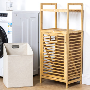 Vente chaude bambou panier <span class=keywords><strong>à</strong></span> <span class=keywords><strong>linge</strong></span> <span class=keywords><strong>sale</strong></span> organisateur armoire <span class=keywords><strong>à</strong></span> <span class=keywords><strong>linge</strong></span> avec panier pour salle de bain - Product Image 4