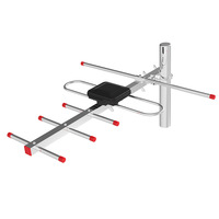 Antenne directionnelle extérieure 1080P HDTV Yagi avec câble de 10 m, antenne TV numérique directionnelle DVB-T2 ATSC pour les chaînes locales gratuites