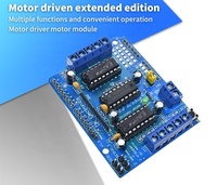 Módulo Controlador de Motor L293D, Doble Puente H, Controlador de Motor Paso a Paso DC, Compatible con Arduino, Placa de Control para Robots