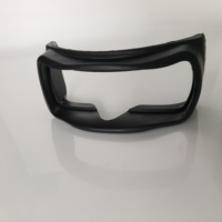 Coussinets en éponge noire en PU pressée à chaud pour masque oculaire VR, doublure intérieure moulée pour lunettes VR, support intérieur en éponge souple, doublure confortable pour les yeux