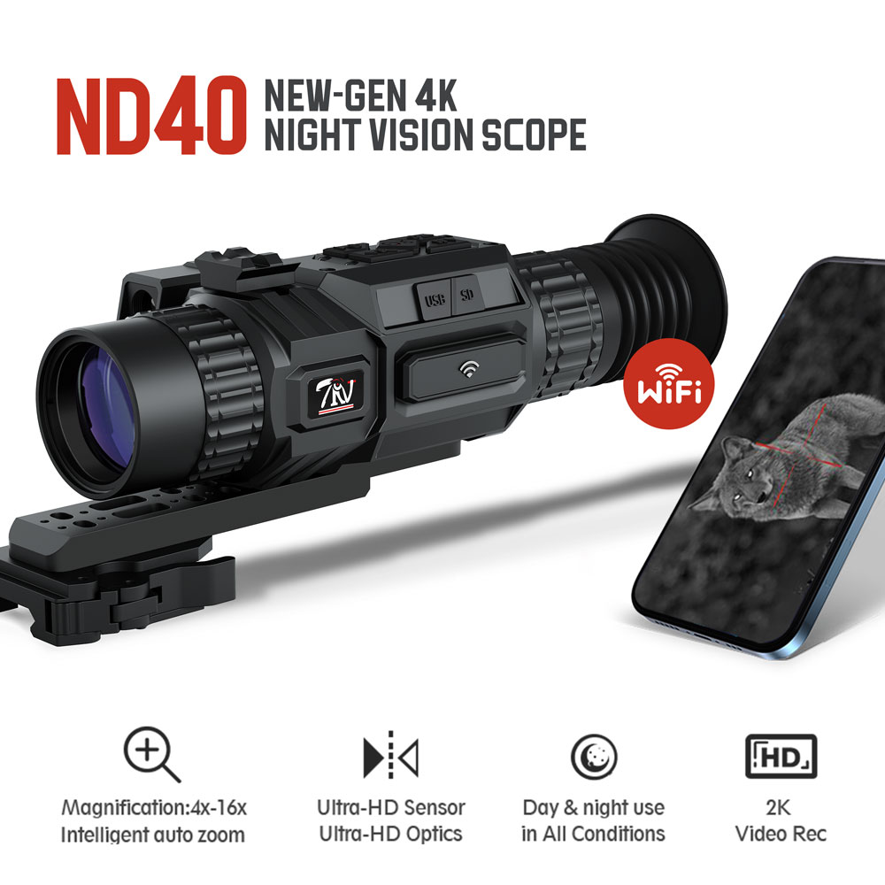 ナイトアイボーテ4個セット ND40 4Kデジタルナイトビジョンスコープ（狩猟用）4-16倍率、300-600m