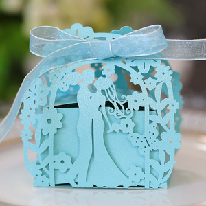 Boîte à bonbons romantique pour <span class=keywords><strong>la</strong></span> Saint-Valentin, mariage, boîte à bonbons pour <span class=keywords><strong>la</strong></span> mariée et le marié, boîte à bonbons pour les faveurs de mariage, arche de fleurs, ruban de remerciement, boîte à bonbons en stock - Product Image 6