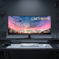 Monitor Gaming Ultrawide de 34 Pulgadas, 180Hz, 1ms de Respuesta, Panel VA, 1500R, Compatible con Montaje VESA, Directo de Fábrica, para Tiendas de PC