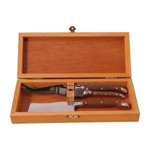 <span class=keywords><strong>Couteau</strong></span> à beurre français <span class=keywords><strong>Laguiole</strong></span> avec boîte en bois Set de couteaux à fromage à tartiner - Product Image 3