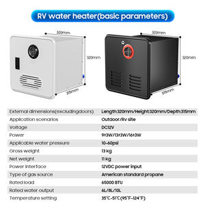 Camping Douche <span class=keywords><strong>Chauffe</strong></span>-<span class=keywords><strong>Eau</strong></span> À <span class=keywords><strong>Gaz</strong></span> Portable RV <span class=keywords><strong>Instantané</strong></span> Sans Réservoir 8L En Acier Inoxydable 12V <span class=keywords><strong>Gaz</strong></span> Mini Geyser Douche Instantanée - Product Image 5
