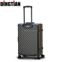 Valise rigide en polycarbonate avec cadre en aluminium, 4 roues doubles silencieuses à 360°, sac trolley avec serrure TSA, lot de 3 pièces 20/24/28 pouces