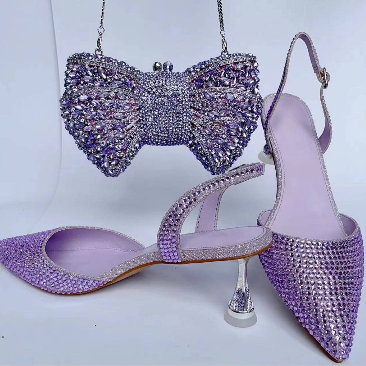 Wedding Guest Mauve Sandals And Matching Bag Silver Shoe And Bag