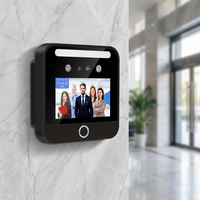 Terminal de sécurité domestique 4G avec application, écran large, reconnaissance faciale et empreinte digitale pour 5 personnes, compatible avec différents types de peau