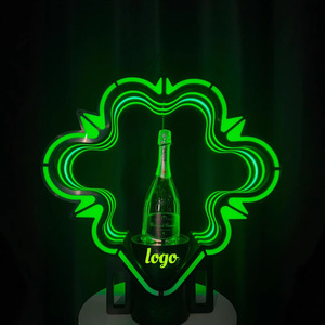 ที่วางขวดแชมเปญแบบไขว้ออกแบบได้ตามต้องการอุปกรณ์จัดแสดงขวดแบบอะคริลิกสำหรับการนำเสนอขวด - Product Image 2