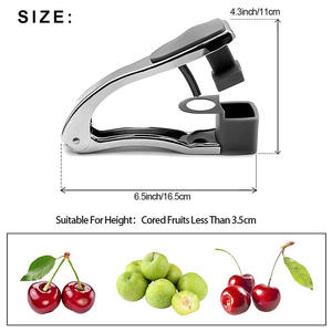 आसान रसोई उपकरण चेरी बीज हलकी बेर पत्थर पदच्युत फलों कोरर - Product Image 2