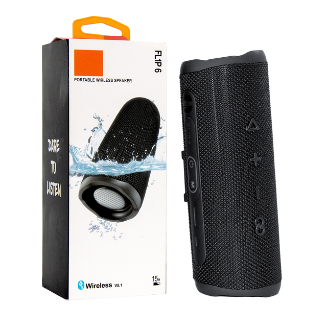 Waterproof Outdoor Wireless Fl6 High Quality Sound BT USB Fabric Speaker Mini Party Support Music Portable Karaoke 5-10 Hours