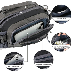 Custom <b>Men</b> Sport Running Gear <b>Waist</b> Fashionable Nylon Fanny Pack Bottle Holder Logo Decoration Bsci Certified <b>Bag</b> Packs - Product Image 4
